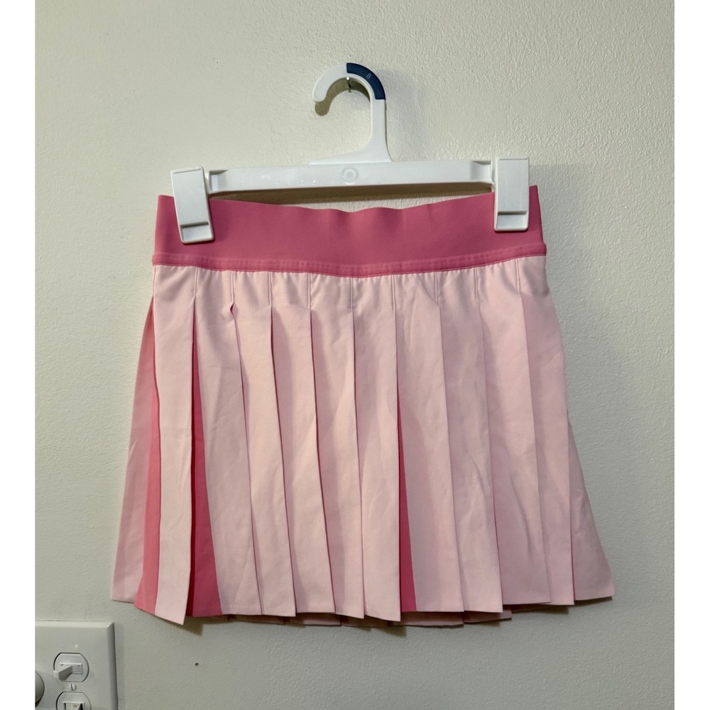 Lululemon Peek-a-boo Pleat Tennis Skirt Candy Cloud Pink Pearl Size XS/4 NWT